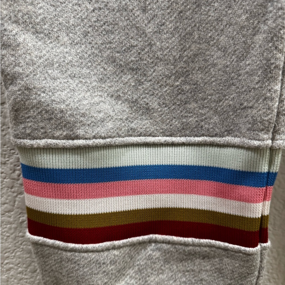 ALEXACHUNG Multicolor Rib Insert Gray Sweat Pants - Picture 6 of 7